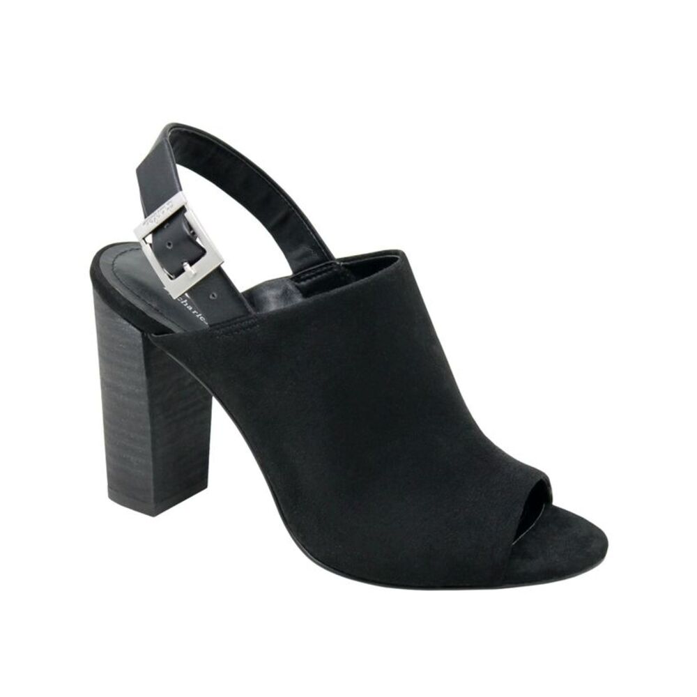 CHARLES BY CHARLES DAVID Womens Black Finnley Round Toe Block Heel Shootie 11 M